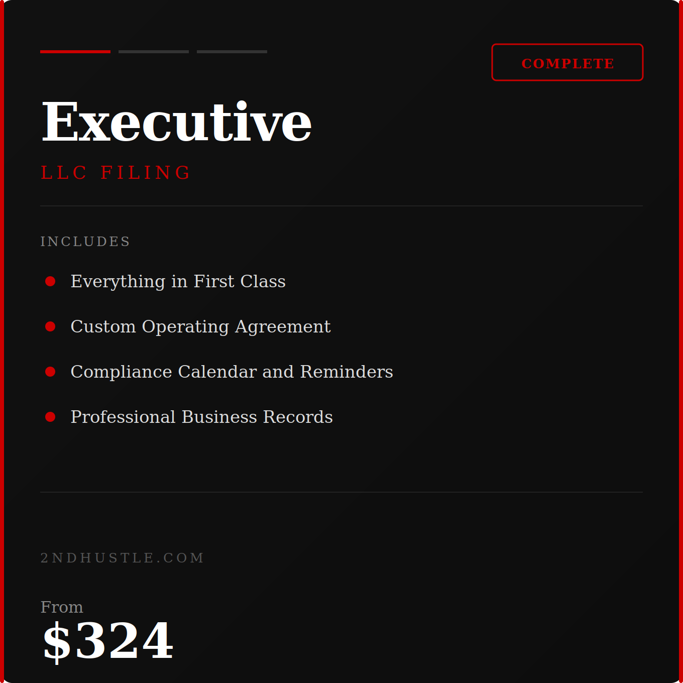 Executive LLC Filing