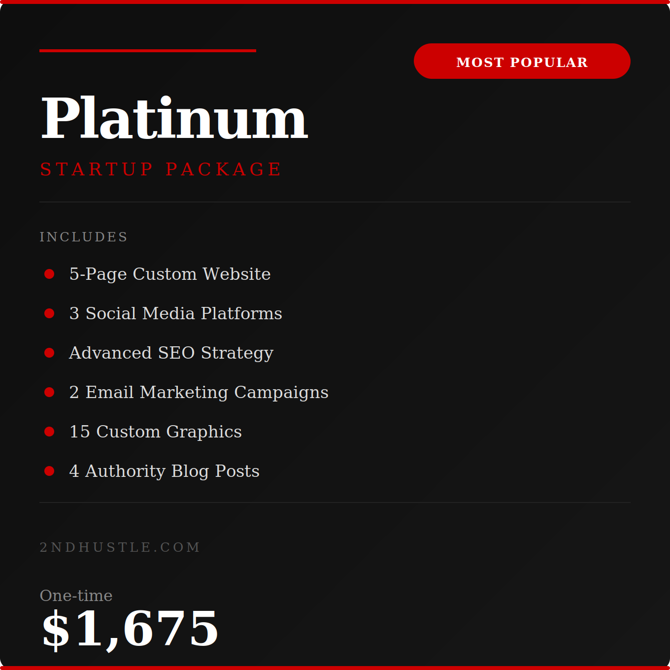 Platinum Package