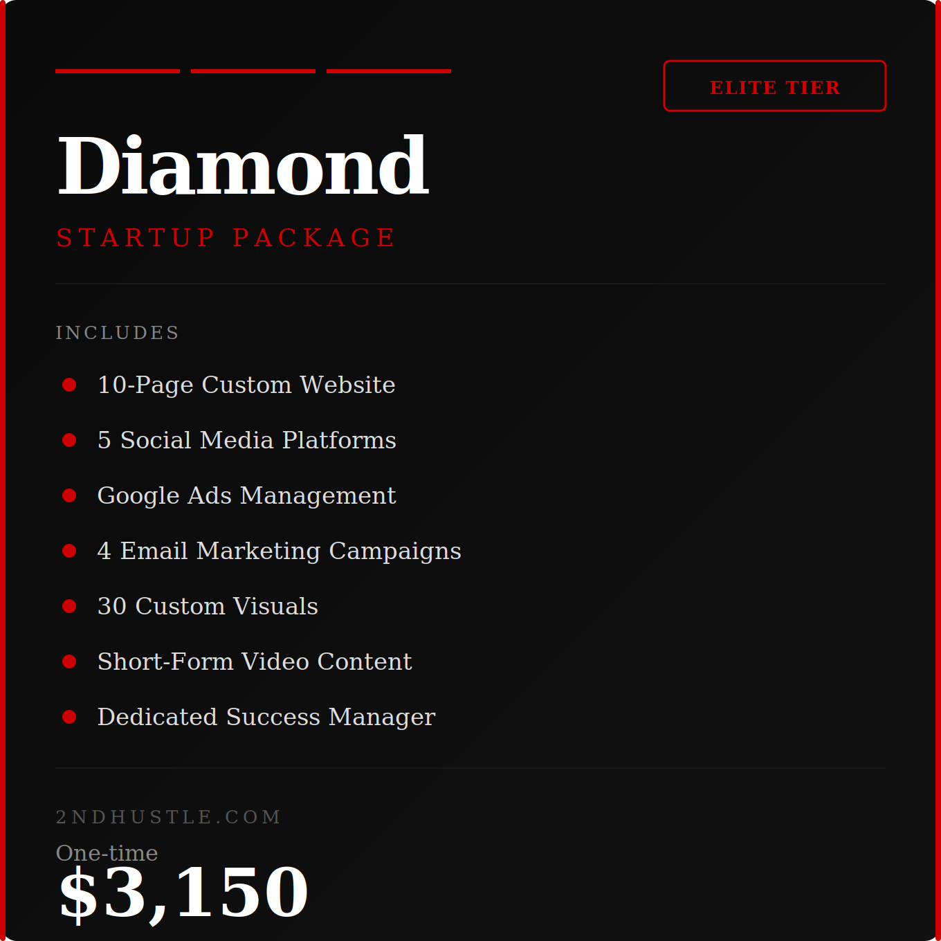 Diamond Premium Package